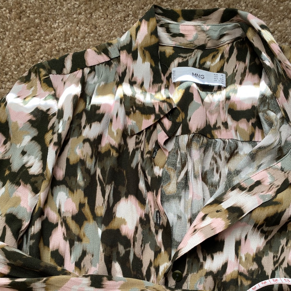 MANGO shirt dress NEW XS